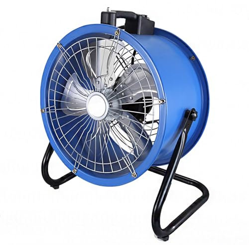 Ventilatore industriale del pavimento di alta velocità, ventilatore industriale del tamburo,ventilatore oscillante, lama addensata del ventilatore dell'alluminio, copertura della maglia su due lati (