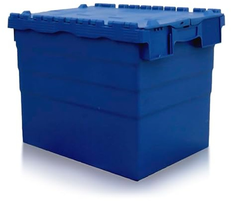 Sunbox Caja S-COMPACT apilable azul con tapa bisagra (60x40x41,6cm) S-COMPACT-78