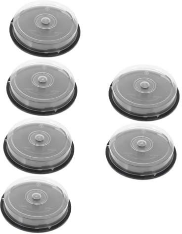 IMIKEYA 6 Stk Cd-aufbewahrungsbehälter Dvd-aufbewahrungsbehälter Cd-speichereimer Dvd-kuchenboxenhalter Cd-aufbewahrungsregal Cd-speichereinheiten Dvd-speicherhalter Cd-organizer Pp