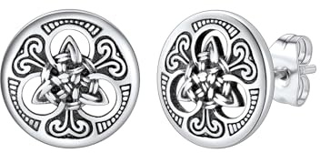 Supcare Herren Wikinger Ohrringe Edelstahl Thors Hammer/Geometrisch Dreieck/Wolfkopf Viking Rune Ohrringe Ohrstecker Rock Ohr Piercing Personalisiert Modeschmuck für Halloween Weihnacht
