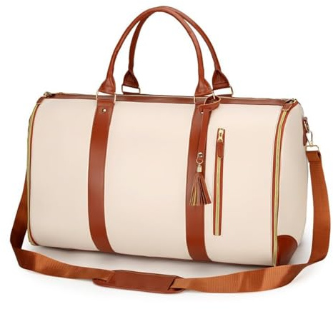 TascheGo Reisetasche Handgepäck, Handgepäck Tasche Travel Bag 2 In 1 Faltbare Reisetasche Garment Duffel Bag Unisex Wasserdichter mit Kulturtasche Geeignet für Reisen, Geschäftsreisen
