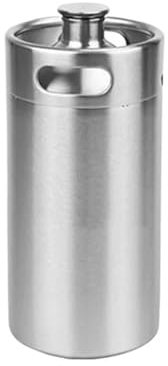 RLVYTA Cerveza elaborada Growler de Barril de Cerveza, minibarriles de Barril de Cerveza Artesanal de 2L/3,6l/4L/5L, contenedor dispensador de Cerveza carbonatada para Barbacoa/Fiesta Kit Cerveza(4L)