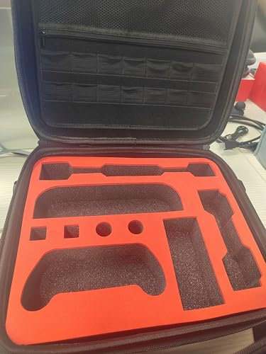 Reddening Pochette Switch 2, Housse Switch 2 avec rangement pour console, dock, manette pro, câble HDMI et 14 cartouches de jeu