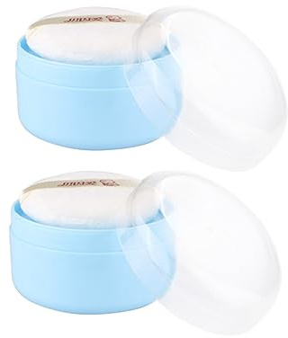 BESPORTBLE 2satz Puderquasten-box Mit Sieb Leere Behälter Für Babypuder Und Körperpuder Für Zuhause Und Langlebiges Material Einfache Anwendung Für Erwachsene