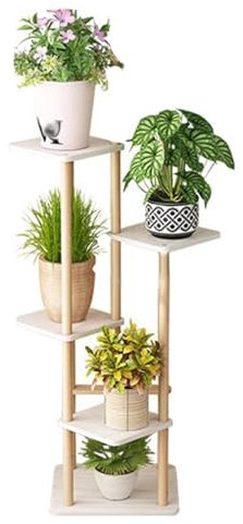 Grande étagère d'angle en bois à 9 niveaux pour plantes – Support de pot de fleurs d'intérieur à plusieurs niveaux pour salon, chambre à coucher, bureau, balcon, jardin, café – Support élégant pour