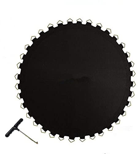 Trampoline spring, Trampoline accessories,Trampoline Replacement Jumping Mat, 6ft 8ft 10ft 12ft 13ft 14ft 16ft Resistant High Elastic Round Frame Outdoor Rechange Bounce Mat with Metal V-Hooks