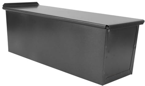 MUELODSIC Caja para hornear tostadas pan de molde hornada shape pequeño latas de pan antiadherente con tapa planchar Negro
