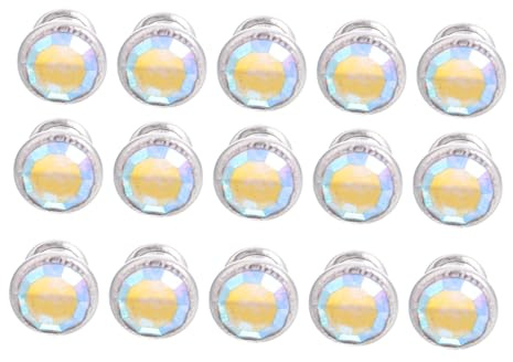 DIYEAH Rivets Décoratifs en Cristal pour Maroquinerie, Lot de 30 Pièces