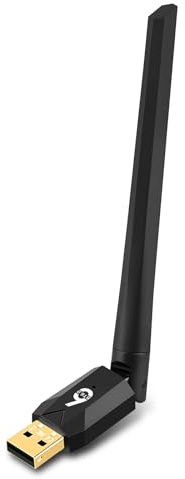 Bluetooth Adapter 6.0 Mit Großer Übertragungsreichweite,Bis zu 5 Geräte simultan, Große Reichweite, Niedrige Latenz,für PC,Langstrecken USB Dongle, Stick Plug and Play
