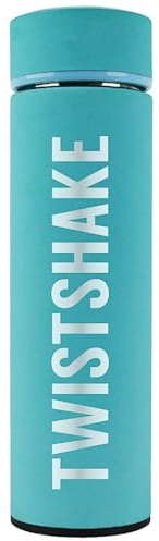Twistshake Heiß- oder Kaltisolierflasche – 420 ml | Edelstahl-Wasserflasche mit Doppelschicht-Vakuum | Isolierung bis zu 10 Stunden | BPA-freie isolierte Thermoskanne | Pastellblau