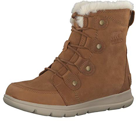 Sorel Explorer Joan Waterproof bottes d'hiver imperméables pour femme, Marron (Camel Brown x Ancient Fossil), 40 EU