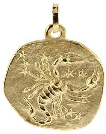 trendor Sternzeichen-Anhänger Skorpion 333 Gold 20 mm Anhänger Tierkreiszeichen für Damen, Herren und Kinder, Sternzeichen Echtgold, Anhänger Gold, 08982-11