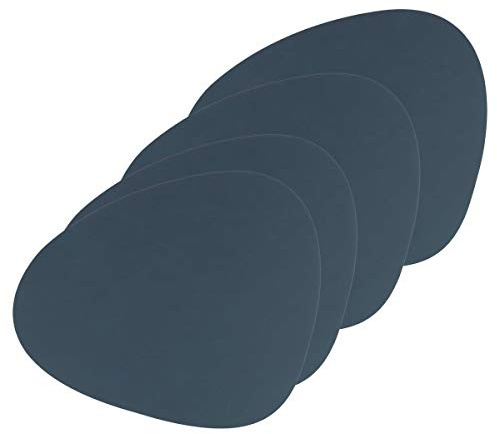 Lind DNA Tischset Curve L Nupo, 4er-Set in Dark Blue