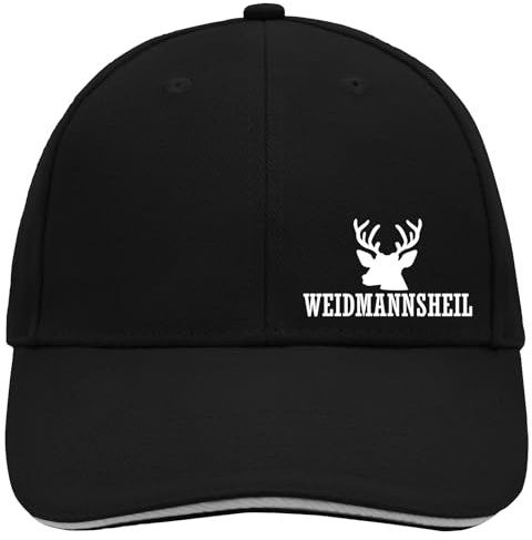 Huuraa Cappy Mütze Weidmannsheil Hirsch Jägergruß Geschenk | Baseballkappe Basecap Kappe Geschenkidee Unisex Baseball Cap