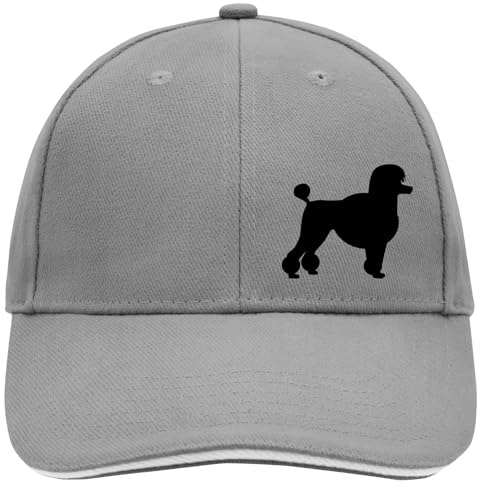 Huuraa Cappy Mütze Pudel Silhouette Geschenk | Baseballkappe Basecap Kappe Geschenkidee Unisex Baseball Cap