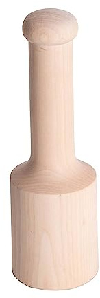 Lehman's Hardwood Froe Striking Mallet, Ergonomic Ball End Comfort Handle Durable Birch Shock Resistance Bell Shaped, Amish Made