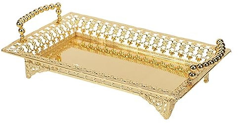 Ciieeo Fruit Tray for Dried Fruits Nuts and Snacks Elegant European Style Serving Dish for Parties and Home Use Easy to Clean Convenient Handle for Housewarming Weddings