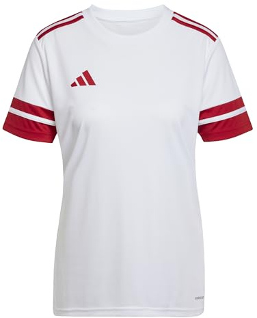 adidas dam Squadra25 Jersey Short Sleeve Shirt, white/team power red 2, M