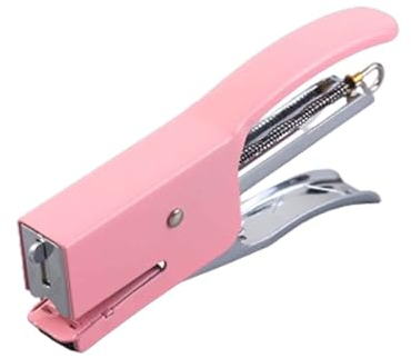 Tacker Büro Hefter Heftgerät 16 Blatt Klein Verpackungs- Und Bindemaschine Mit Heftklammern Metall Handheld Sparen Sie Aufwand (pink,110x55x15mm)