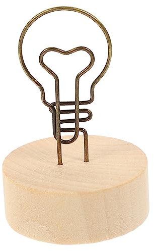 CORHAD 10 Stück Memo Clip Aus Eisen Und Holz Tisch Fotohalter Multifunktionaler Notiz Und Bildclip Für Büro Und Heimdekoration