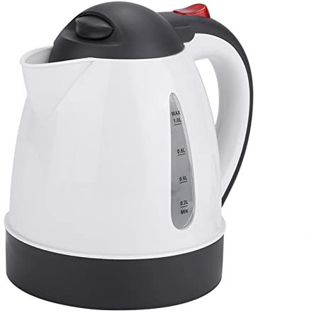 1000ml 24V Electric Car Kettle, Quick Heat Stainless Steel Tea Coffee Maker, Easy Plug in Use, Auto Power Off When Boiling