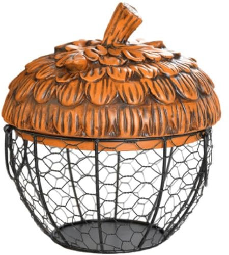 Bemvp Cesta De Almacenamiento De Huevos, Cesta De Metal para Huevos, Cesta De Estilo Vintage, Organizador De Huevos De Granja para Huevos Frescos, Pan, Artículos De Cocina
