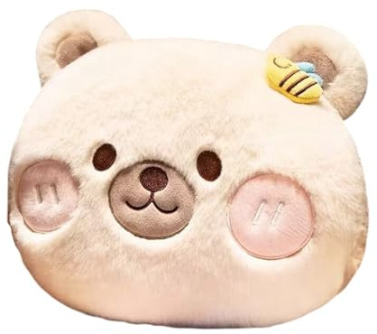 Stilvoller pelziger Handwärmer für Damen und Kinder, schönes Tierthema, Büro, pelzige Handmuffs für Winterwärme, Runder Weißbär Han