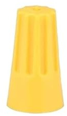 WUUKEPSG 25Pcs Quick Wire,Connector Colorful Electrical Insulated Crimp Twist Terminal P1-P6 Nut Spend Cap Connection/Yellow P4/25Pcs