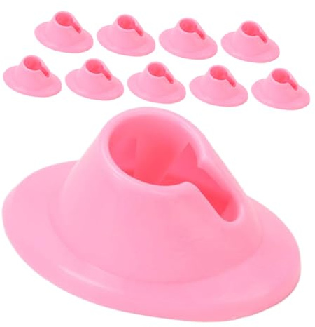 DECOMELODY 10piezas Soportes para Esmaltes de Uñas Soporte Antiderrames de Silicona Organizador de Pintauñas para Salón de Belleza y Hogar Almacenamiento de Esmaltes de Uñas