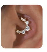 MIYUEFAN Piercing Nariz Acero Quirurgico, Hipoalergénico Aro Septum Anillo Piercing Oreja Labio Anillo Tragus Hélice Daith Cartílago Rook Pendientes (A - Oro(8mm))