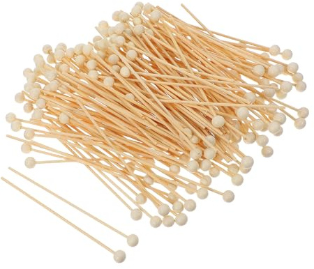 LOPUNER 200 Palitos de Madera para Cake Pops con Punta Redonda, Agitadores Multipropósito para Café y Dulces, Ideales para Decoración de Bodas y Postres Estilo Aleatorio