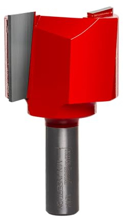 Freud 1-3/4 Double Flute Straight Router Bit with Tico Hi-Density Carbide for Maximum Performance - Ideal for Grooving & Edge Routing, 1-3/4 Diameter, 1/2 Shank, 3 Length, 2 Cutters - 12-194