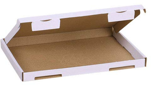 MyPack 500x Großbriefkartons Versandkartons Faltschachtel Faltkarton Maxibrief Karton 230 x 160 x 20 mm, Weiß, GB-1