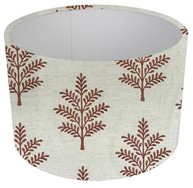 12 (30cm) Autumn Brown.Terracotta Burnt Orange Trees Table only Lampshade