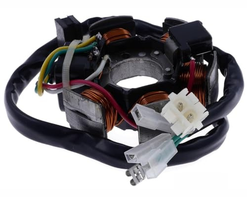 Lichtmaschine Stator 85W Ducati Zündung kompatibel mit Aprilia RX 50, SX 50 | Ersatz für Ducati 85W; kompatibel mit Derbi GPR, Senda, Gilera RCR, SMT 50; Schaltmoped 2T LC, EBE, EBS und D50B0 Motoren