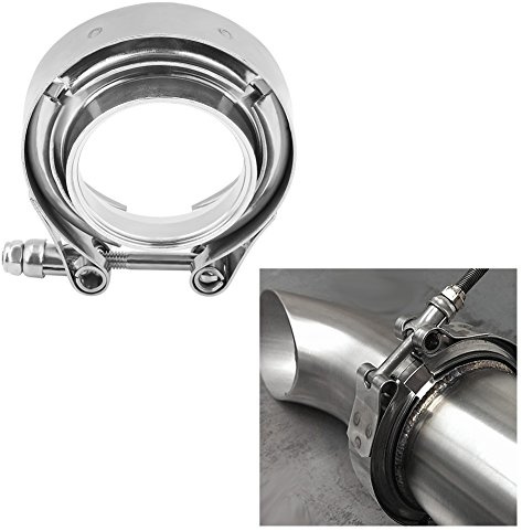 2 Zoll V-Band, Yosoo Zoll V-Band Clamp Flansch Kit für Auspuff Downpipes Edelstahl für v-band 51mm v-band 1.75 v bandschelle 48mm v bandschelle 63 5 v bandschelle 2 zoll auspuff