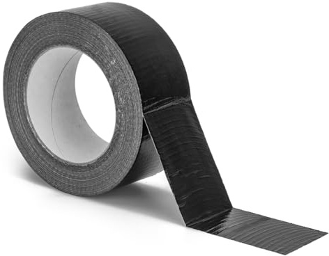 verpacking Premium Panzertape 50 m x 48 mm Schwarz Gewebeband Gaffa Tape Reparaturband hohe Klebekraft Klebeband mit Naturkautschuk-Kleber (10 Stück)