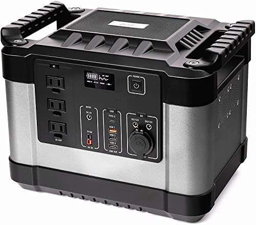 Générateur d'essence, Centrale électrique Portable, générateur Solaire 1000 W Batterie au Lithium Camping extérieur, Alimentation de Secours d'urgence