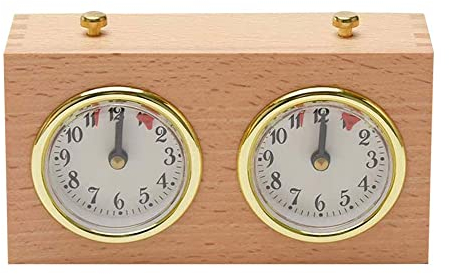 Schachuhr Timer, Schachuhren Analog Mechanischer Countdown Timer Schachuhr, Professioneller Wettkampf Uhrwerk angetriebener (Retro)