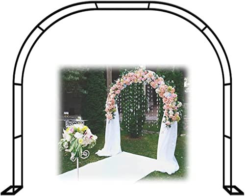 Arche Jardin Aluminium Largeur, Arche À Rosiers Métal, Filet À Plantes Grimpantes, Filet de Treillis, pour Récolte de Concombres, Légume, Vignes, Plantes Grimpantes,120x220x40CM
