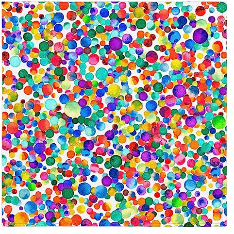 Bunte gepunktete Stoffservietten, Set mit 6 Regenbogen-Punkten, wiederverwendbar, waschbar, für Küche, Esstisch, Servietten für Zuhause, Abendessen, Hochzeit, Bankett, Party, 50,8 x 50,8 cm
