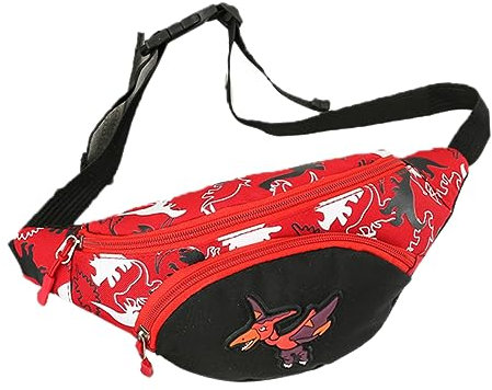 VALICLUD Rucksack Dinosaurier Junge Mädchen Brustbeutel Dino Junge Mädchen Umhängetasche Hüfttasche Robustes Material Elastischer Verstellbarer Gürtel Tolles Geschenk