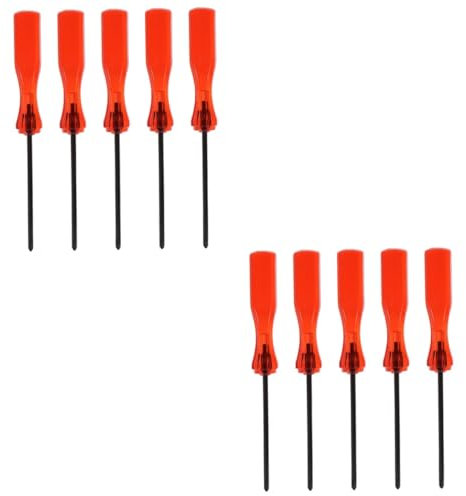 OSALADI Kit Di Utensili Compatti Da 2 Set Cacciavite A Punta Triangolare Triwing Con Punta A Y Adatto Per Costruzioni in Metallo Duro Rosso 5 Pezzi*2