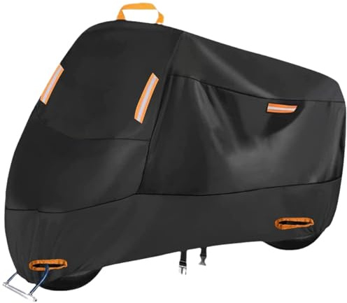 Motorrad Speziell Abdeckungen für Yamaha FJR1300 FJR 1300 210D Oxford Stoff Motorradabdeckung Winterfest Wasserdicht UV-Schutz Breathable mit Schlossloch