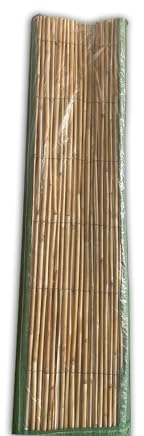 IBEROGARDEN | Bambu Media caña Fino| Ocultación 85% | Bambu en Rollos | Aspecto Rustico | Ideal pergolas y vallados (rollo de 2 x 5 metros)