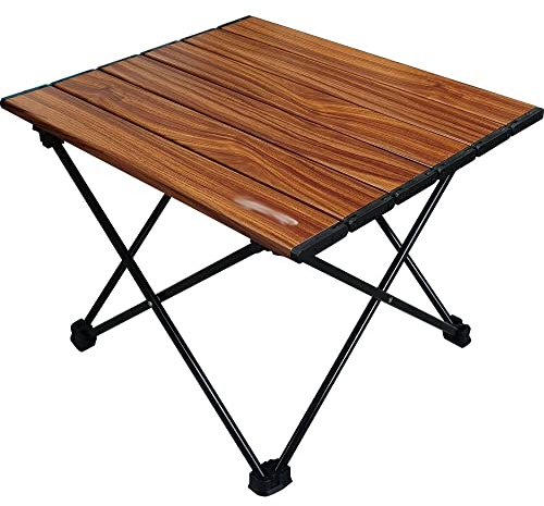YIHANSS Tragbarer, ultraleichter, Kleiner Mini-Camping-Klapptisch mit Aluminiumlegierung für Camp, Angeln, Reisen und Wandern