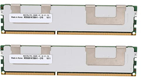 KEALBAUS 2 unidades de memoria RAM DDR3 de 8 GB PC3-8500R 1,5 V DIMM ECC REG con disipador de para placa base LGA 2011 X58 X79 X99