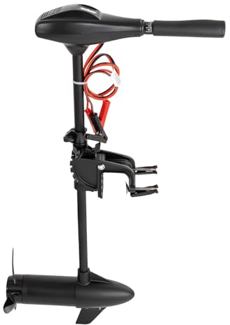 45/58/65LBS Elektro Außenborder 12V Einziehbar Elektro Außenborder Set Einstellbare Geschwindigkeit Schlauchboot Motor Geeignet für die Fischerei mit kleinen Booten Aquakultur usw (58LBS)