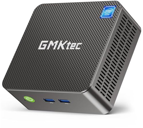 GMKtec Mini PC Ryzen 5 3500U (Surpasse N150, jusqu'à 3,7 GHz), 16 Go RAM 256 Go SSD M.2, Mini Ordinateur de Bureau avec LAN 2,5G, Triple Affichage 4K (HDMI/DP/Type C), Micro PC pour Bureau, Gaming