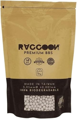 Bolsa de Bolas Airsoft 0,30 Gramos biodegradables 1 Kilo 3333 Bolas Raccoon Premium